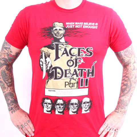 Faces of Death Part 2 tees